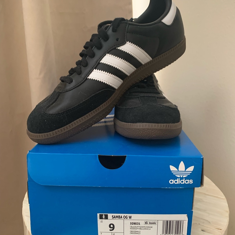 Adidas Women’s Samba OG Black and White Sneakers